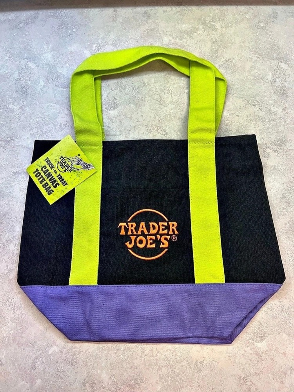 Trader Joe's Trick-or-Treat Mini Canvas Tote Bag